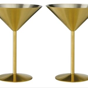 Croton Gold-Toned Martini Glasses Set